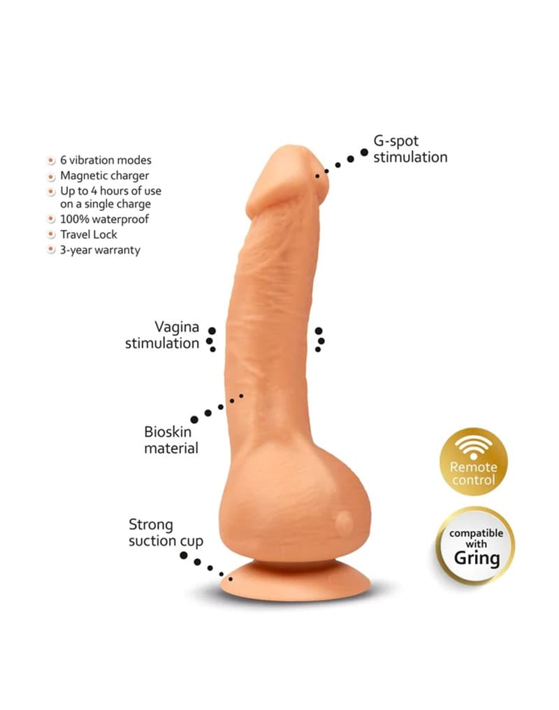 Gvibe - Greal Mini - Vibrating Dildo - Nude 3