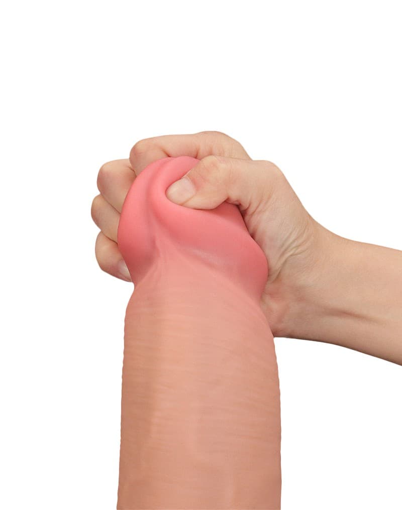 LoveToy - Sliding Skin Dildo 36 cm - Nude 10