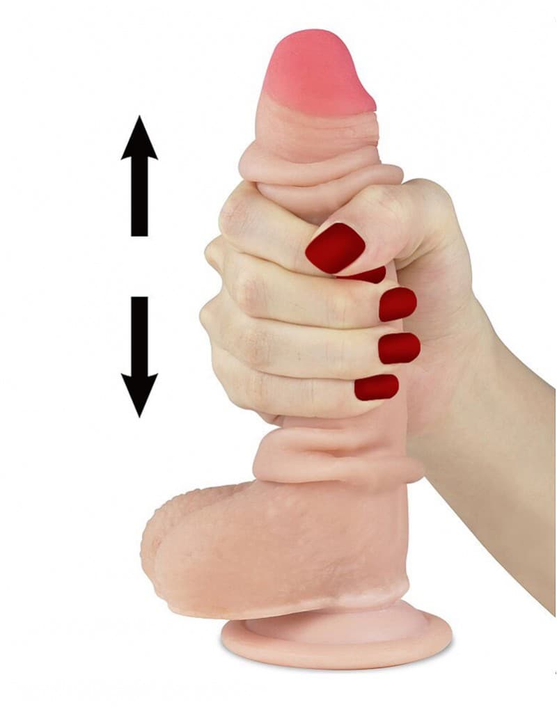 LoveToy - 7 inch Sliding Skin Dildo 4