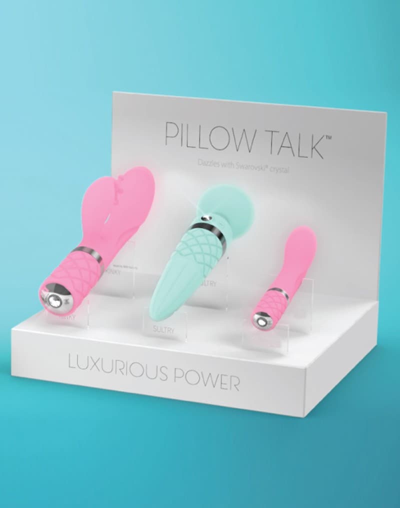 Pillow Talk - Display met Testers