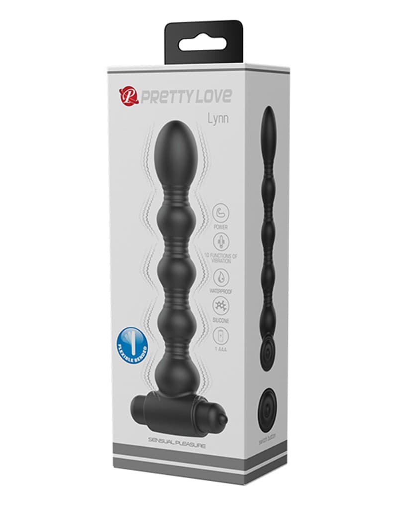 Pretty Love - Lynn - Vibrerende Anaalplug - Zwart 2