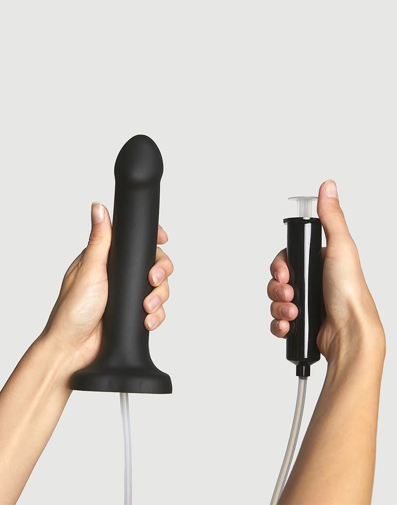 Strap-On-Me - Squirting Cum Dildo Realistic - Maat L - Zwart