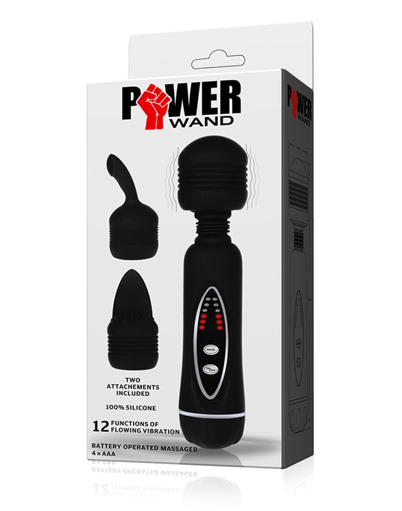 Black Power Wand with 2 Heads 2