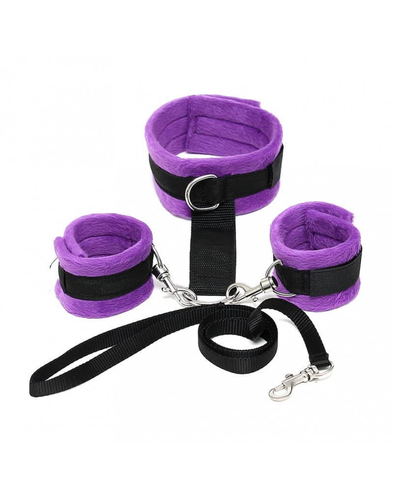 Rimba - Soft Bondage halsband met handboeien (art. 7031)