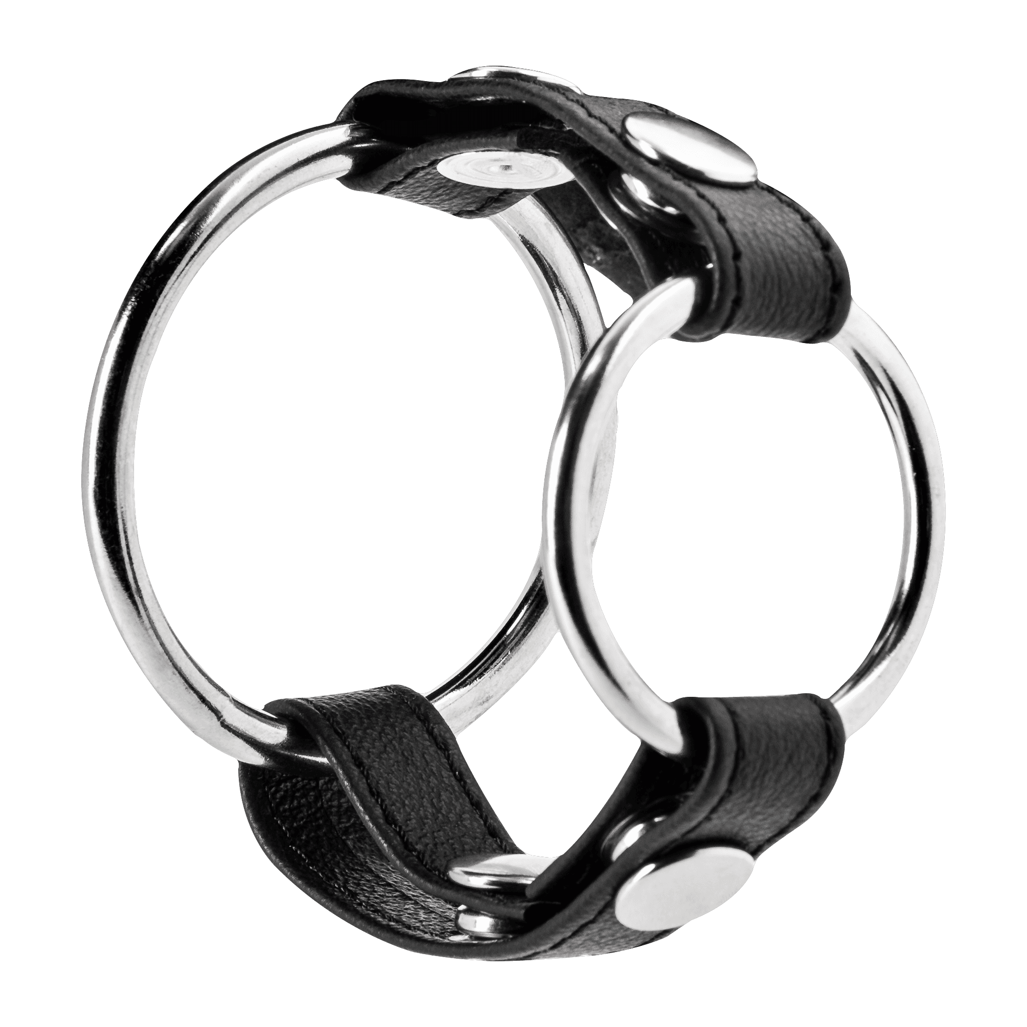 Rimba - Penisartikel met metalen ringen en balzak splitser 2