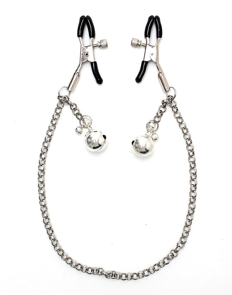 Rimba - Tepelklemmen met ketting en belletjes