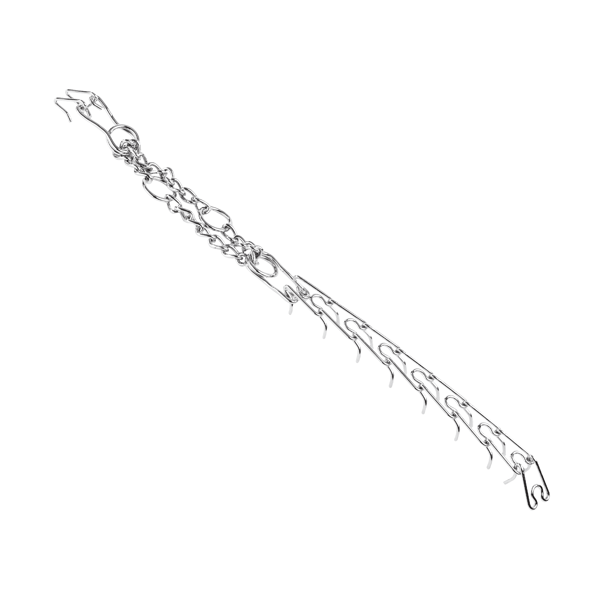 Rimba Bondage Play - Metalen halsband - Zilver 4