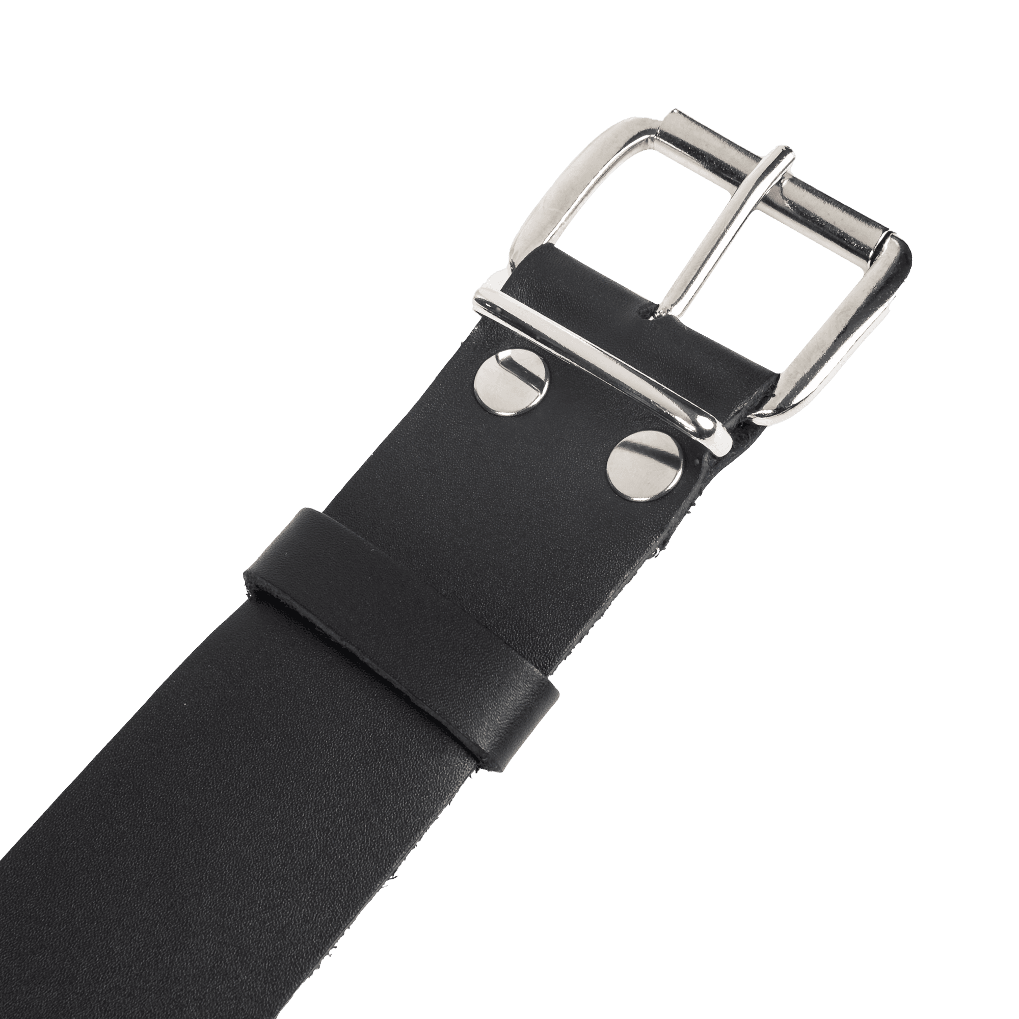 Rimba Bondage Play - Lederen Halsband met Metalen Gesp - Zwart 6