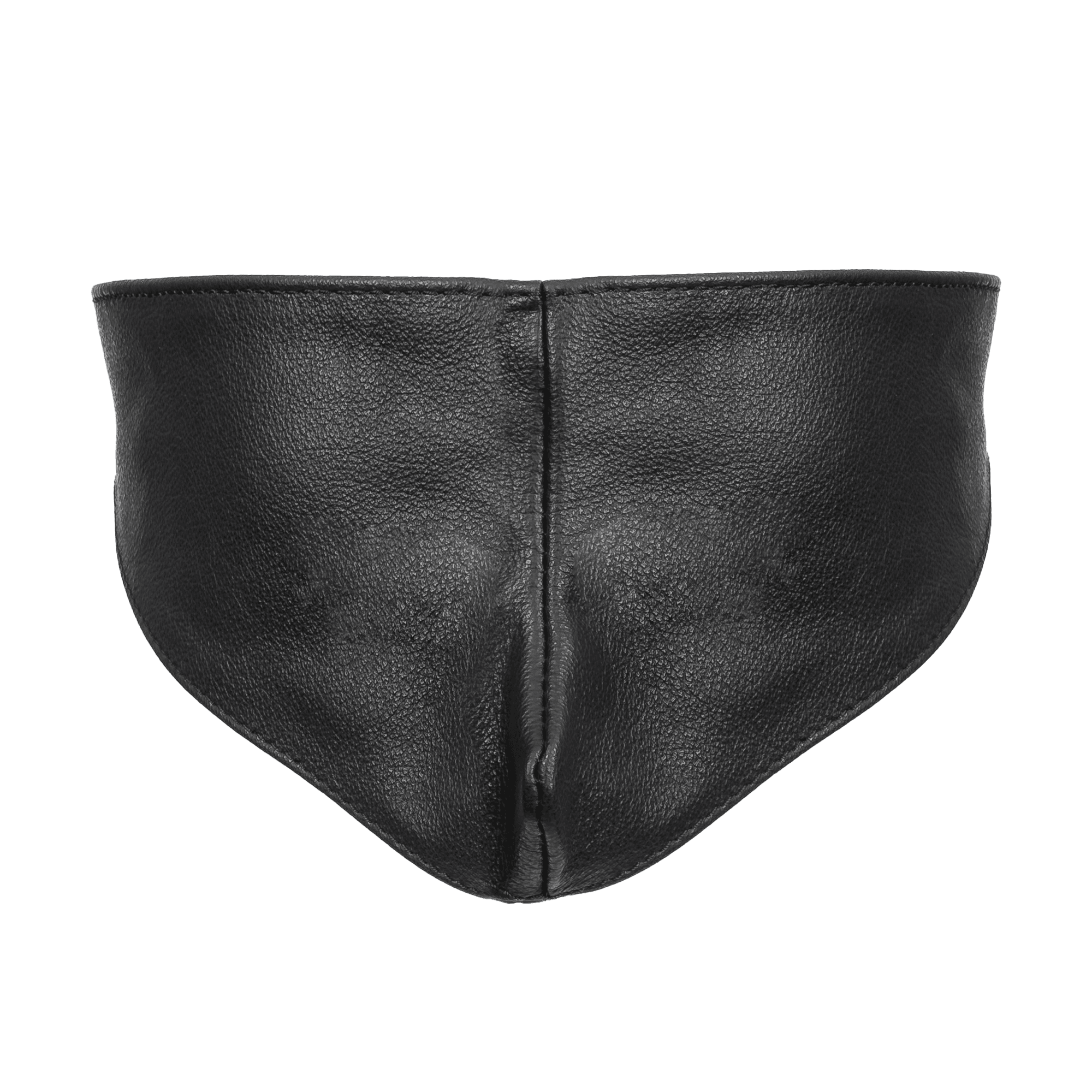 Rimba Bondage Play - Lederen Blinddoek - Zwart 4