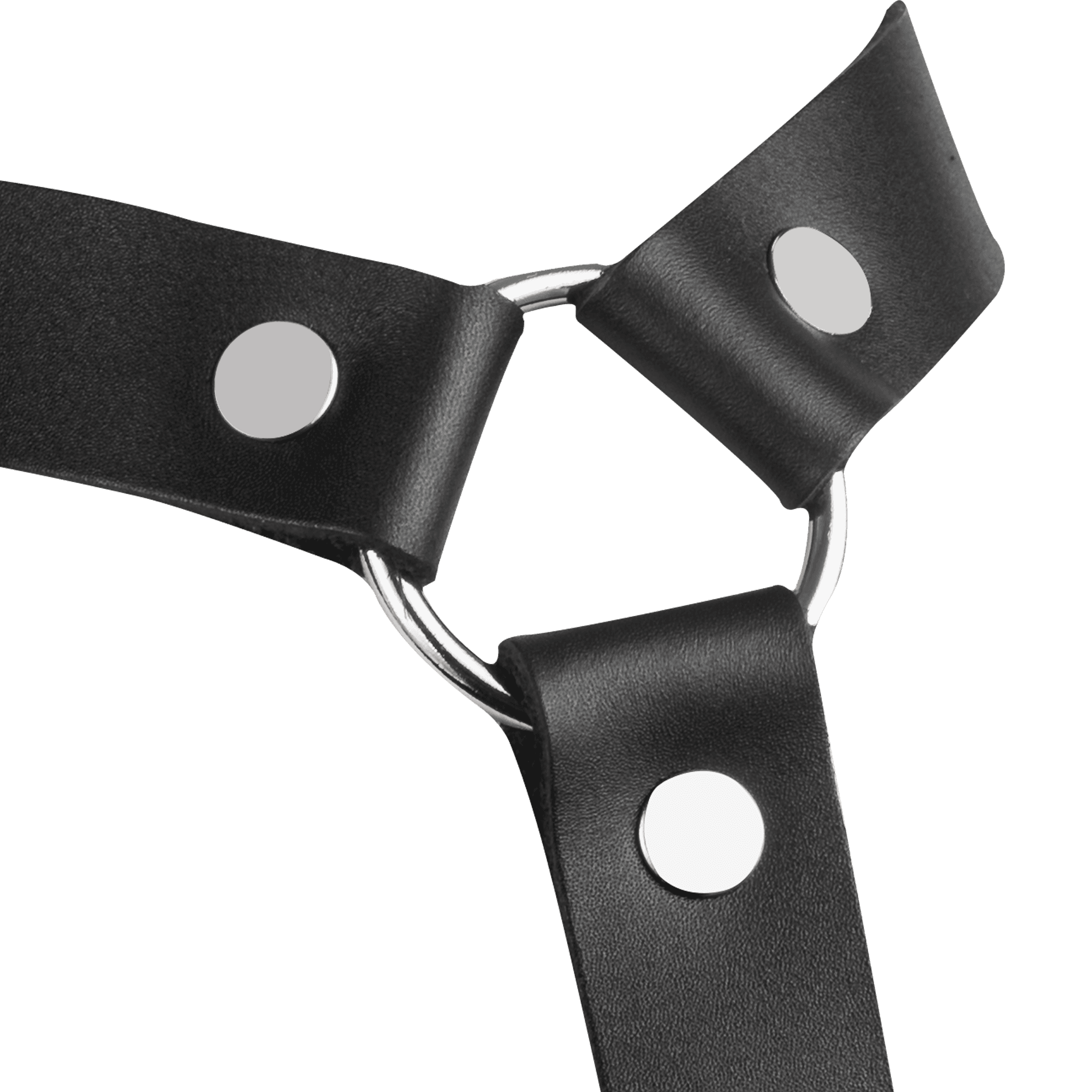 Rimba Bondage Play - Lederen Bondageharnas - Zwart 10