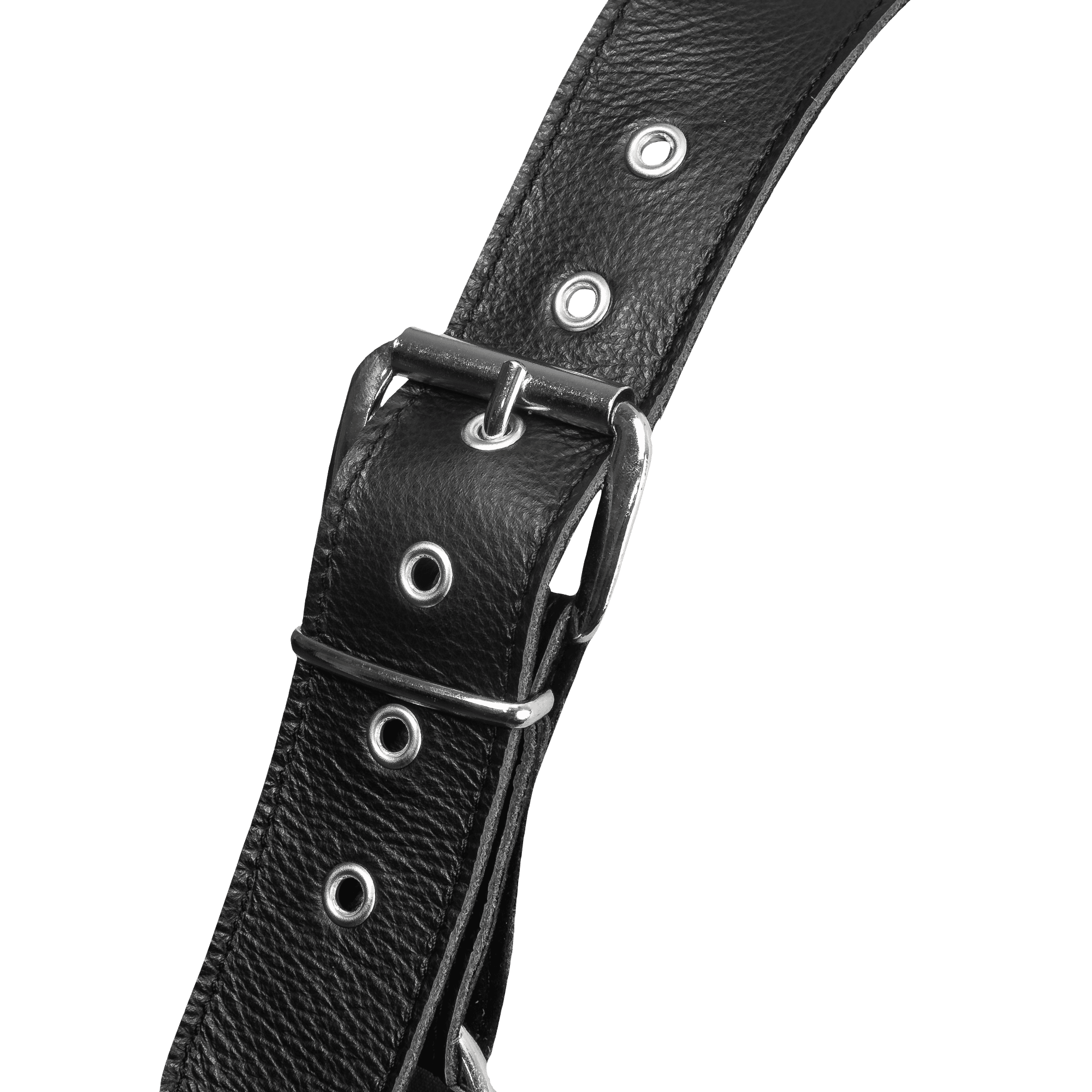Rimba Bondage Play - Luxe Lederen Borstharnas met Zakken - Zwart 9